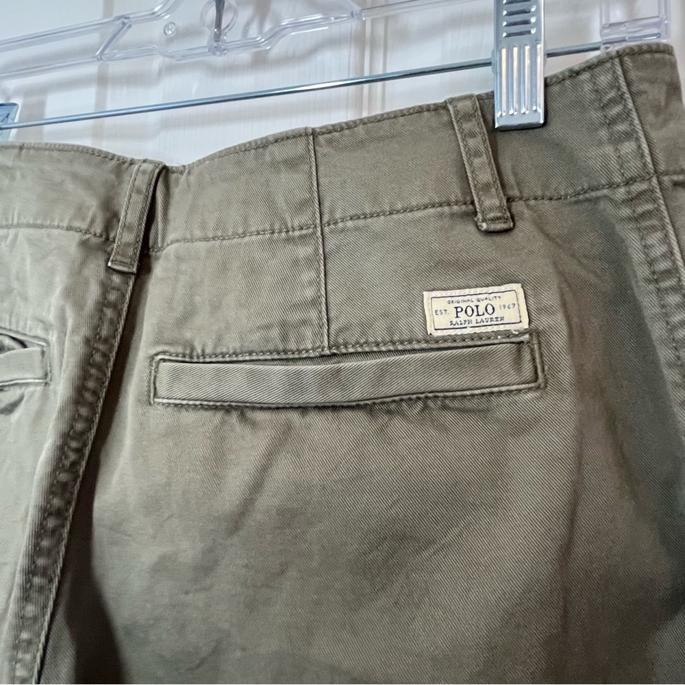 POLO Ralph Lauren Olive Wide Leg Pants Size 4 - Picture 4 of 10